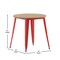 Merrick Lane Dryden Indoor/Outdoor Dining Table, 30" Round All Weather Poly Resin Top with Steel Base
